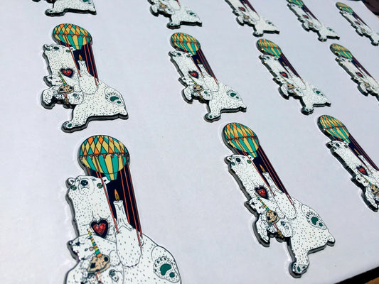Polar express Enamel Pin by Dulk
