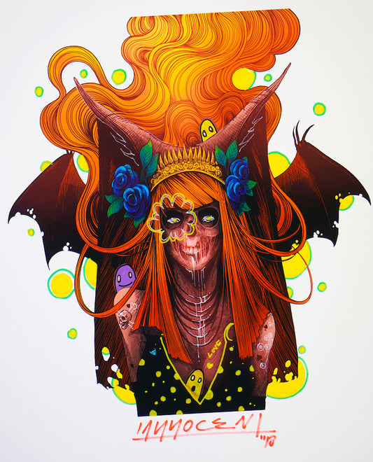 Ian Permana - FEMININENAIZME, hand finished Print B