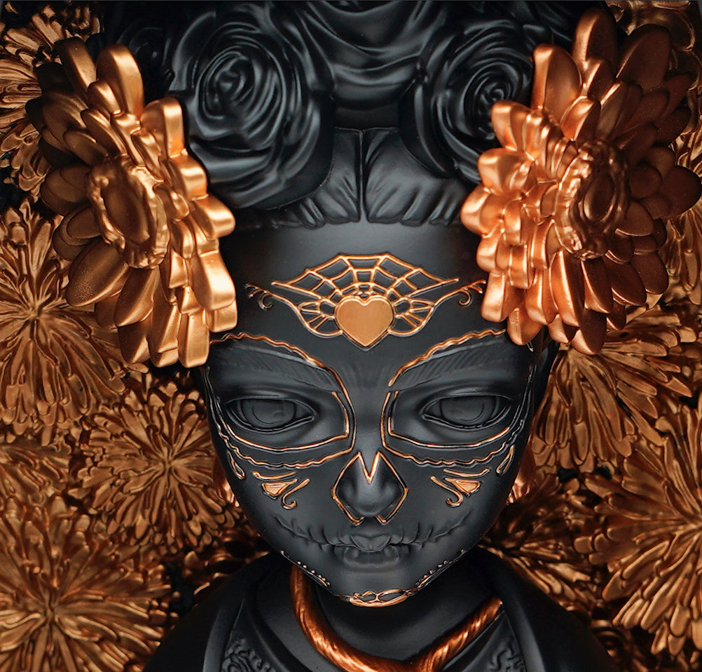 Frida Sculpture Black/Copper Colorway - ready to ship