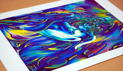 Accession of forebearer Hand Embellished Print by Michael Page