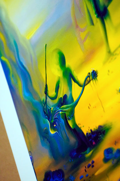 Late Light Hand Embellished Print by Michael Page