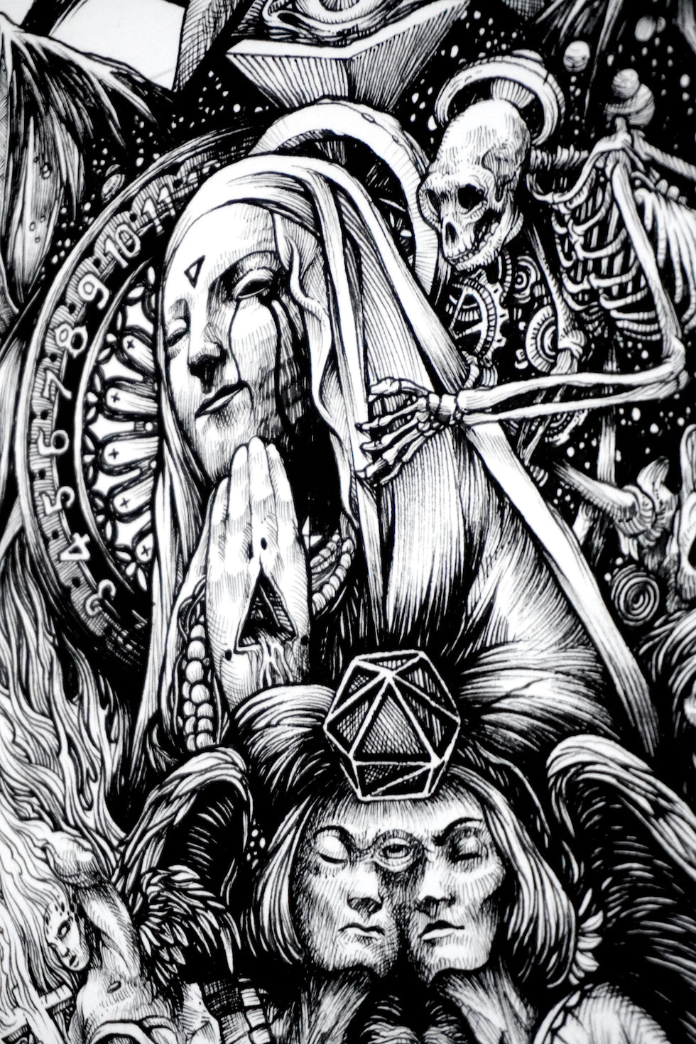 Purgatory Sanctuary. Limited edition hand Embellished Print by DZO