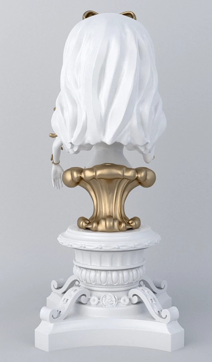 La Dauphine Sculpture White/Gold - Ready to ship