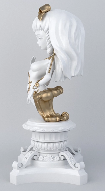 La Dauphine Sculpture White/Gold - Ready to ship