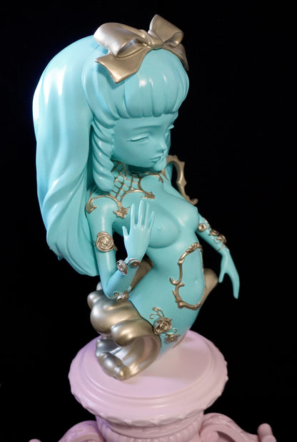 La Dauphine Sculpture Turquoise/Gold/Pink Base - Ready to ship