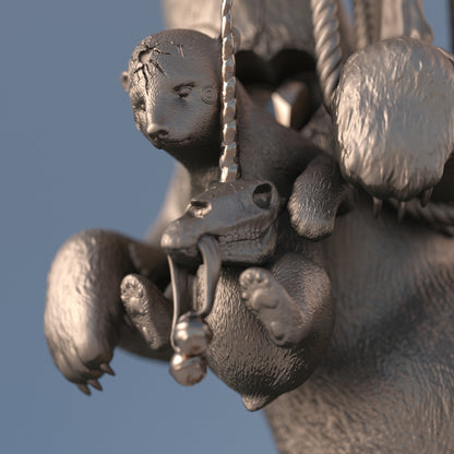 Polar Express Natural Bronze Sculpture