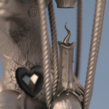 Polar Express Natural Bronze Sculpture