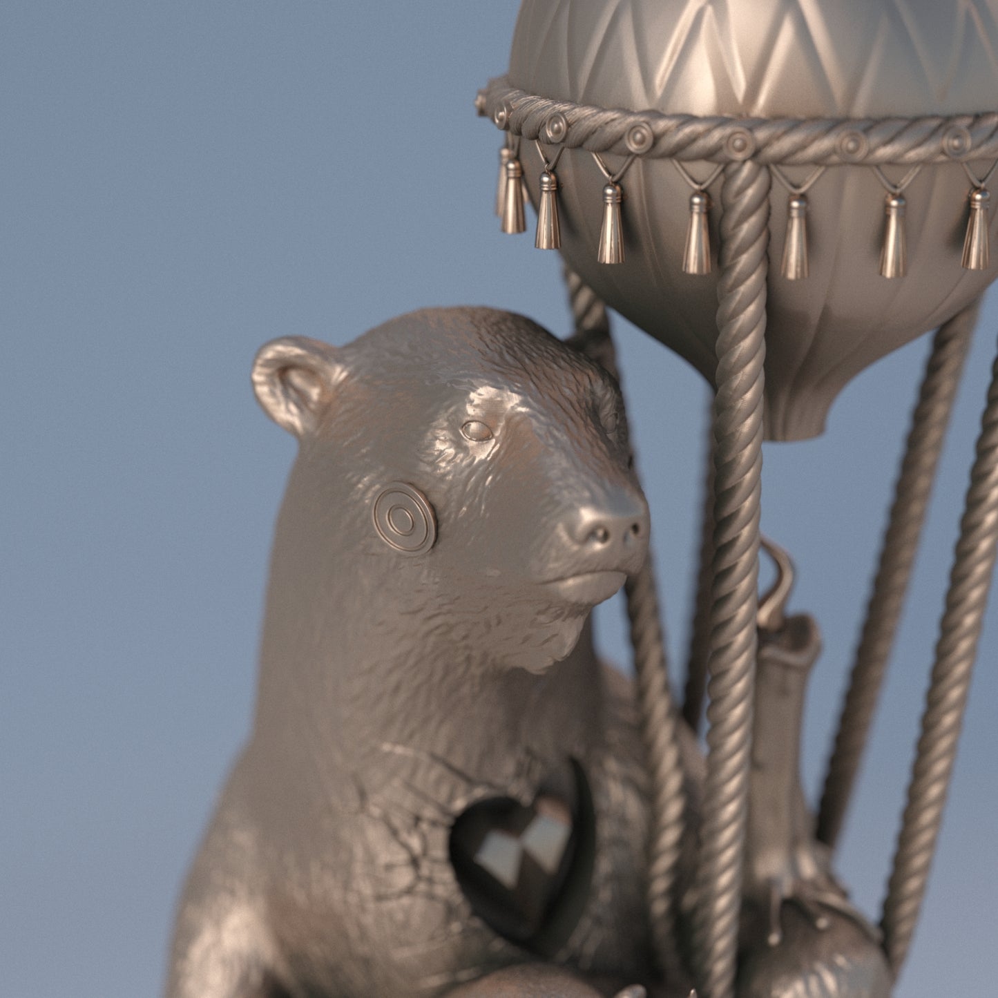 Polar Express Natural Bronze Sculpture