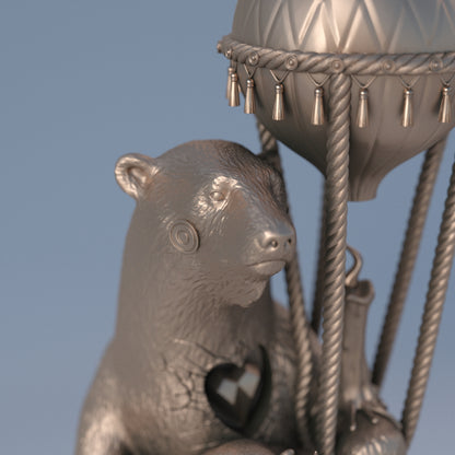 Polar Express Natural Bronze Sculpture