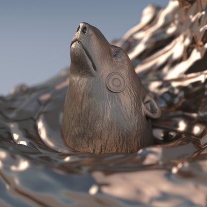 Polar Express Natural Bronze Sculpture