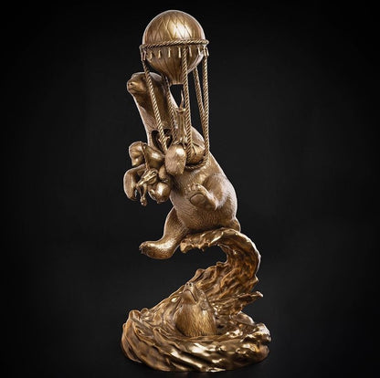 Polar Express Natural Bronze Sculpture