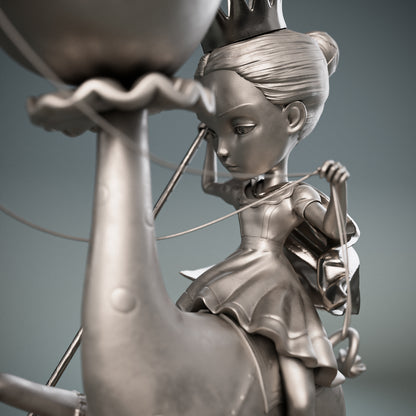 The Princess and the Prey Polished Bronze Sculpture