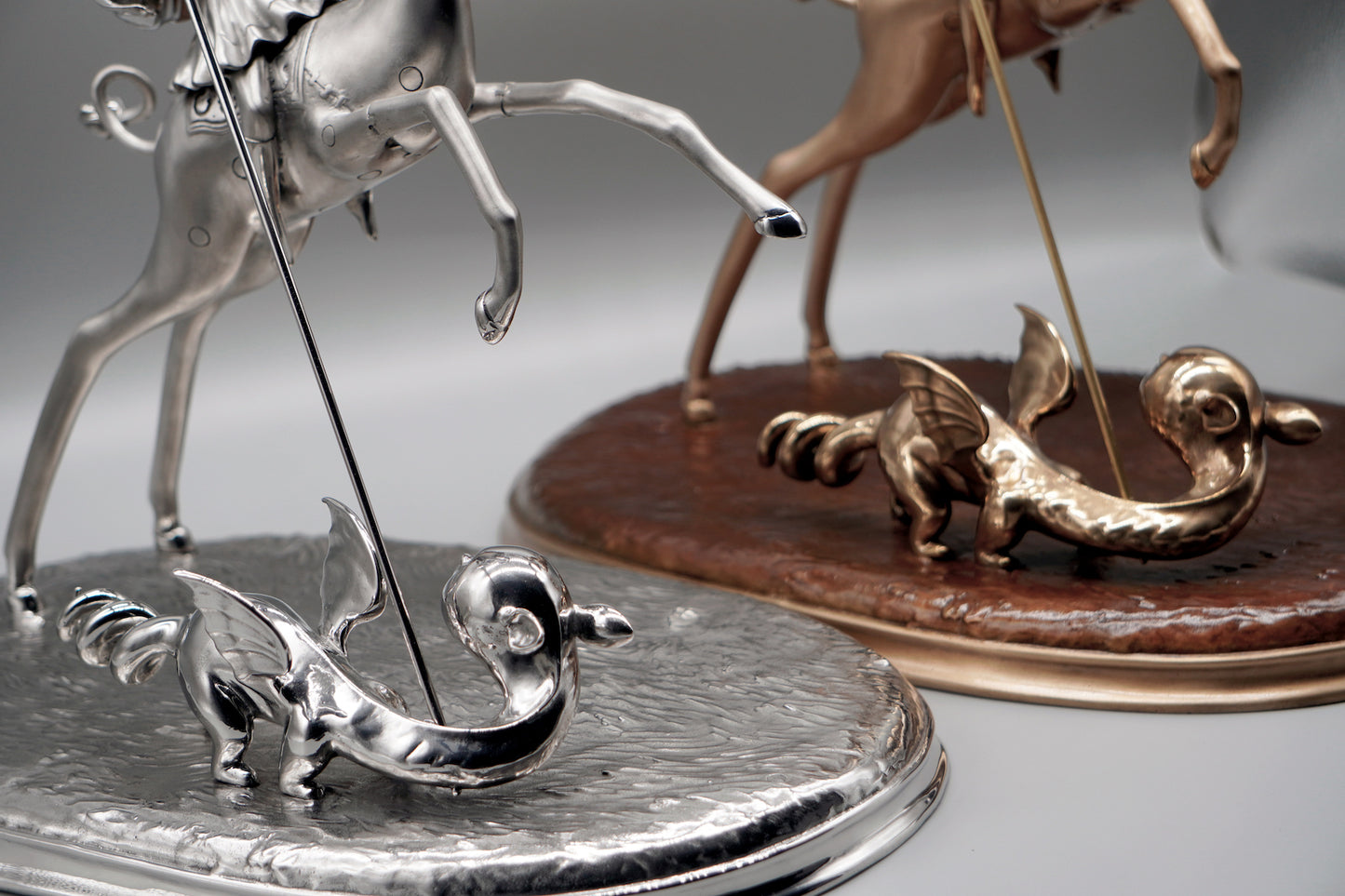 The Princess and the Prey Polished Bronze Sculpture
