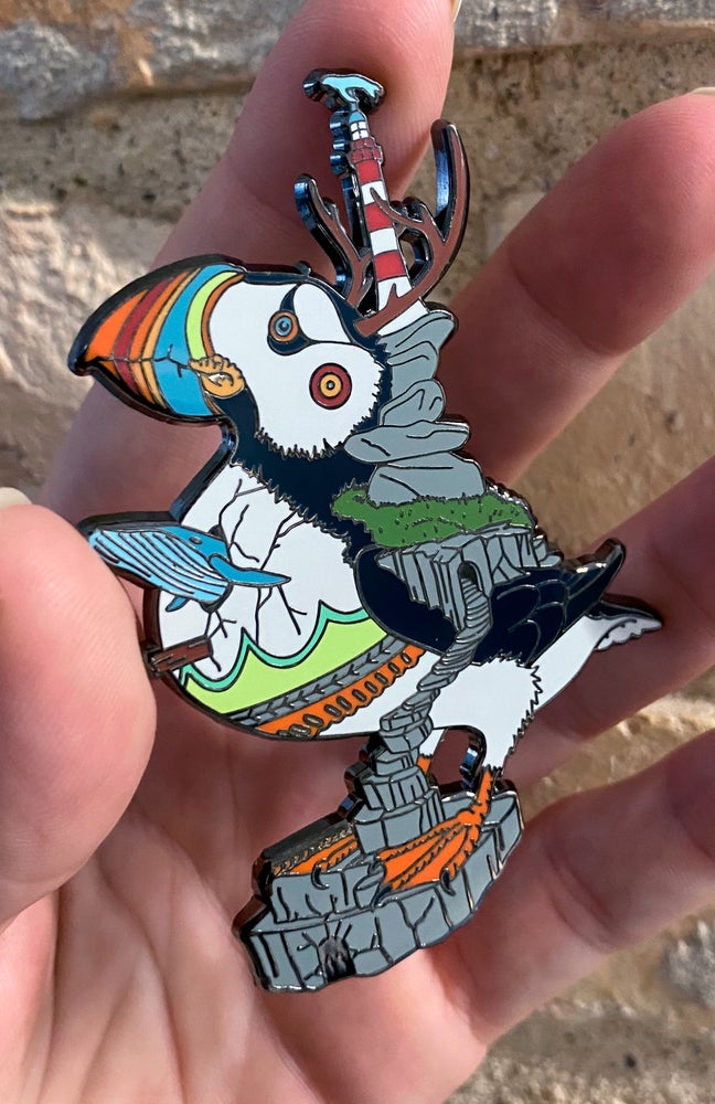 Observatory Enamel Pin by Dulk