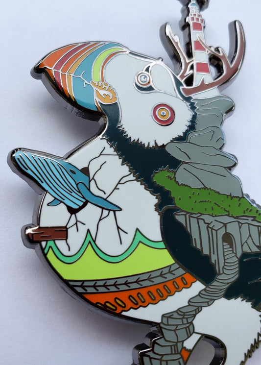 Observatory Enamel Pin by Dulk