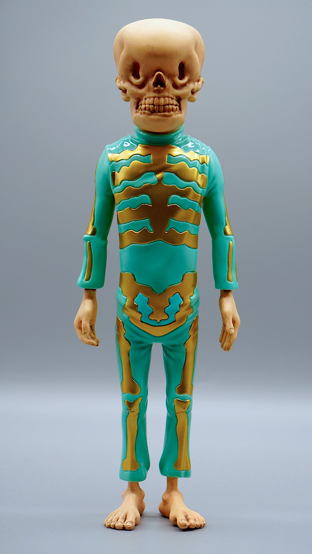 Bone Trotters Figure Teal and Gold by Matt Gordon